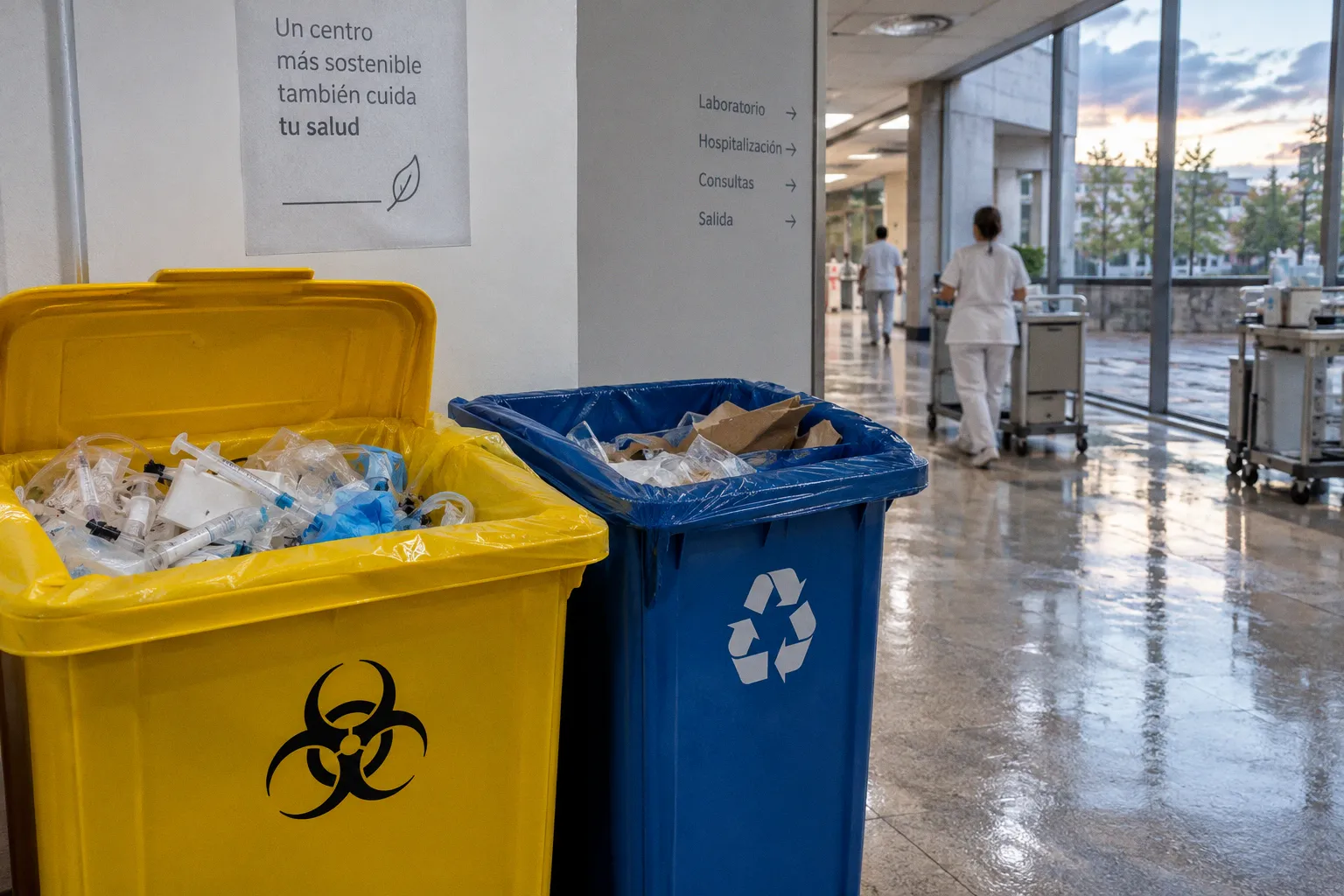 Residuos biosanitarios frente a reciclaje convencional en centros